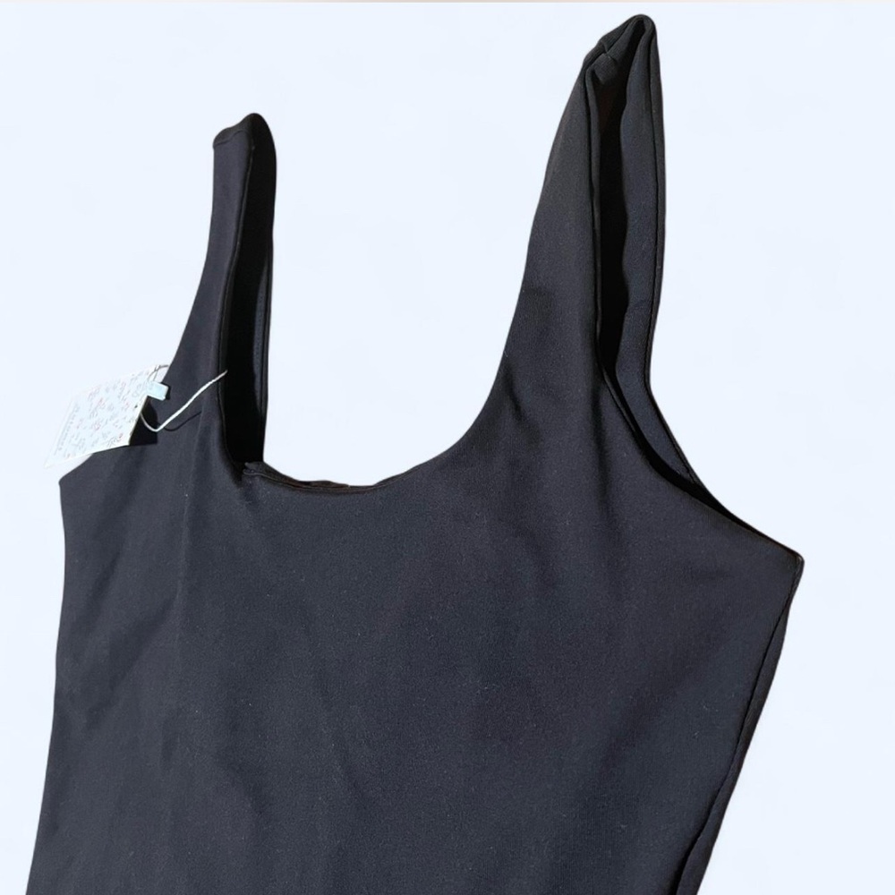 NWT Automet Women's Black Sleeveless Bodysuit/Workout Romper Size M - Picture 4 of 9